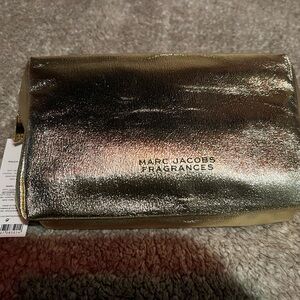 Marc Jacobs Metallic Gold Cosmetic Bag